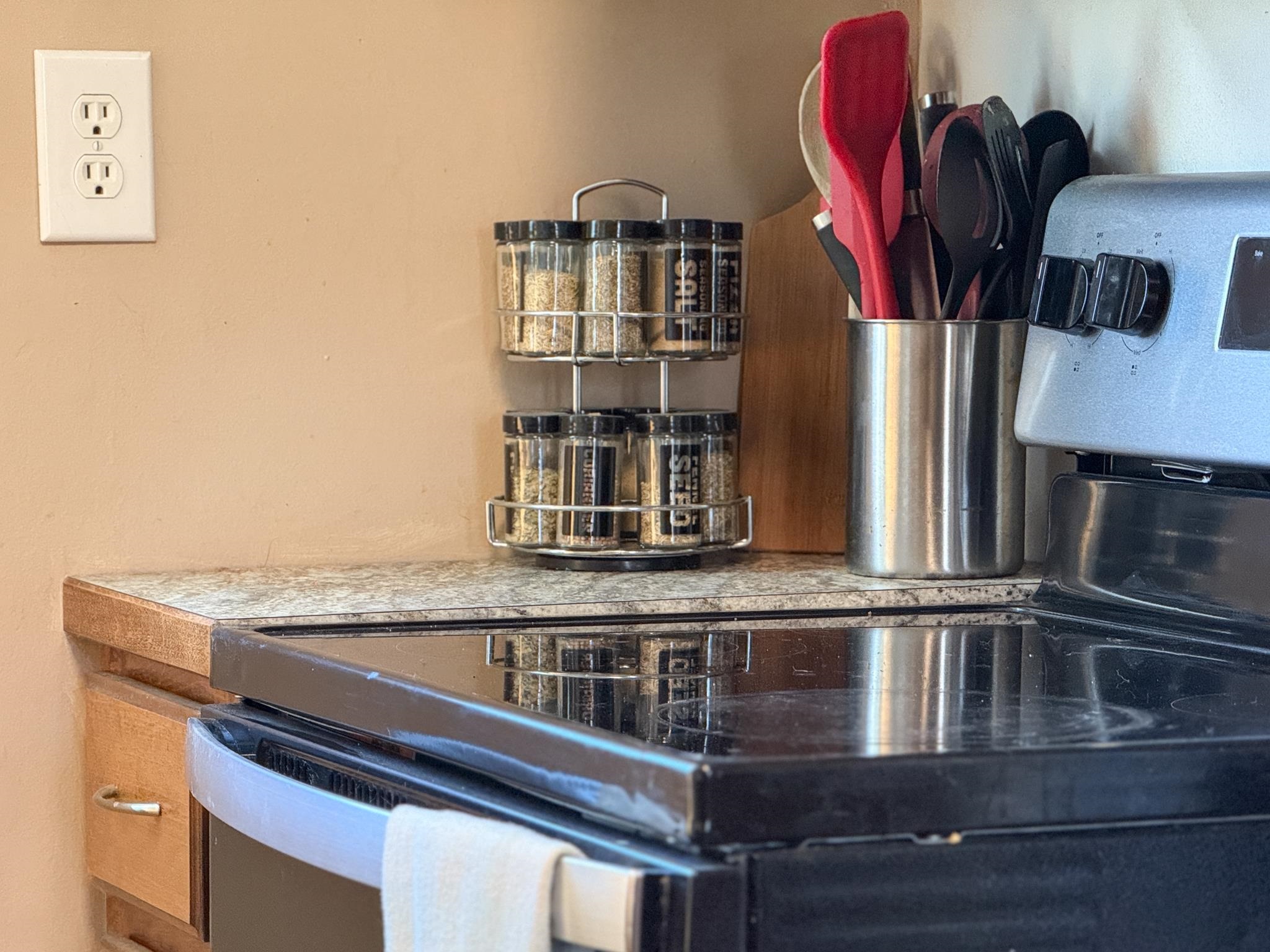 13 Indian Ridge Road Greenville, VA 24440 - Photo 8 of 17 a kitchen with stainless steel appliances granite countertop a refrigerator and a stove