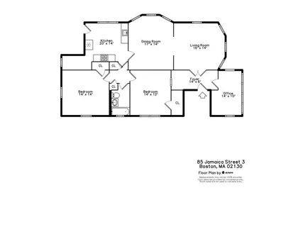 $675,000 | 85 Jamaica Street, Unit 3, Boston, MA 02130