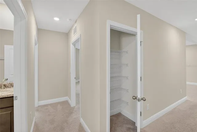 an aerial view of a swimming pool