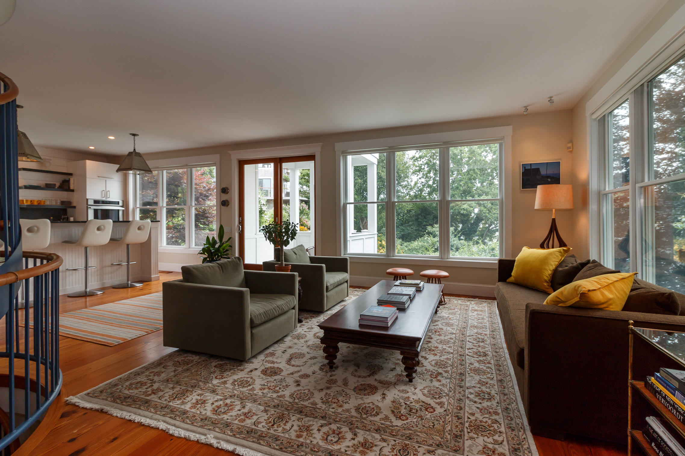 52 Point Street Provincetown, MA 02657 - Photo 9 of 35 a living room with furniture and a large window