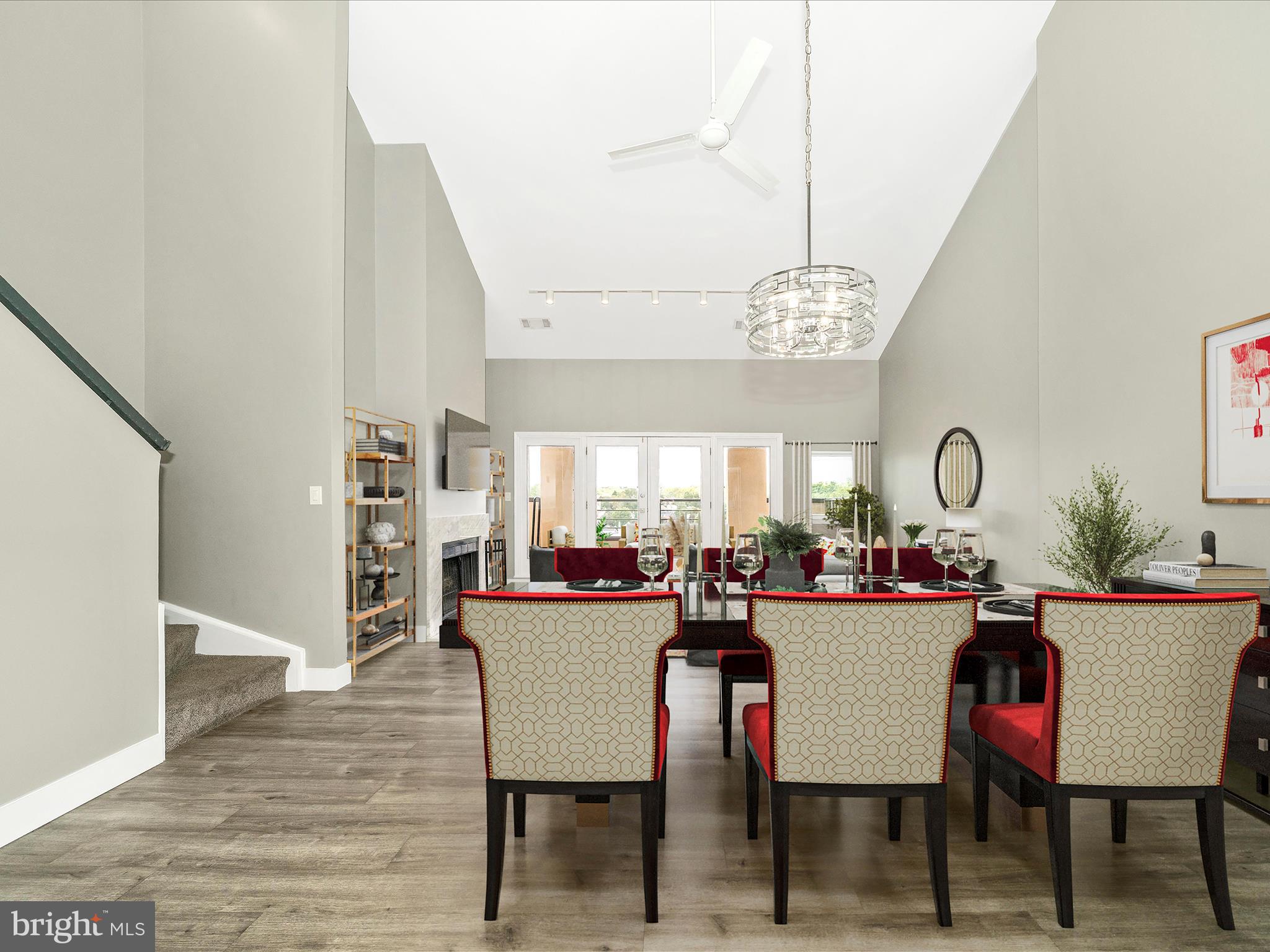 1040 Deer Ridge Drive, Unit 508 Baltimore, MD 21210 - Photo 17 of 66 a view of a dining room with furniture window and wooden floor