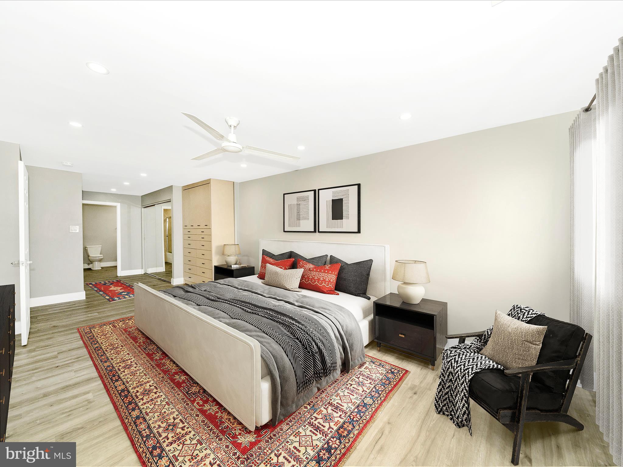 1040 Deer Ridge Drive, Unit 508 Baltimore, MD 21210 - Photo 52 of 66 Primary Bedroom Virtually staged