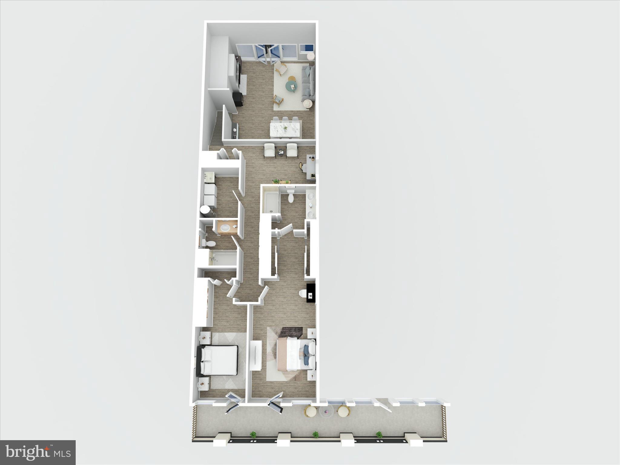 1040 Deer Ridge Drive, Unit 508 Baltimore, MD 21210 - Photo 66 of 66 3D Floor Plan