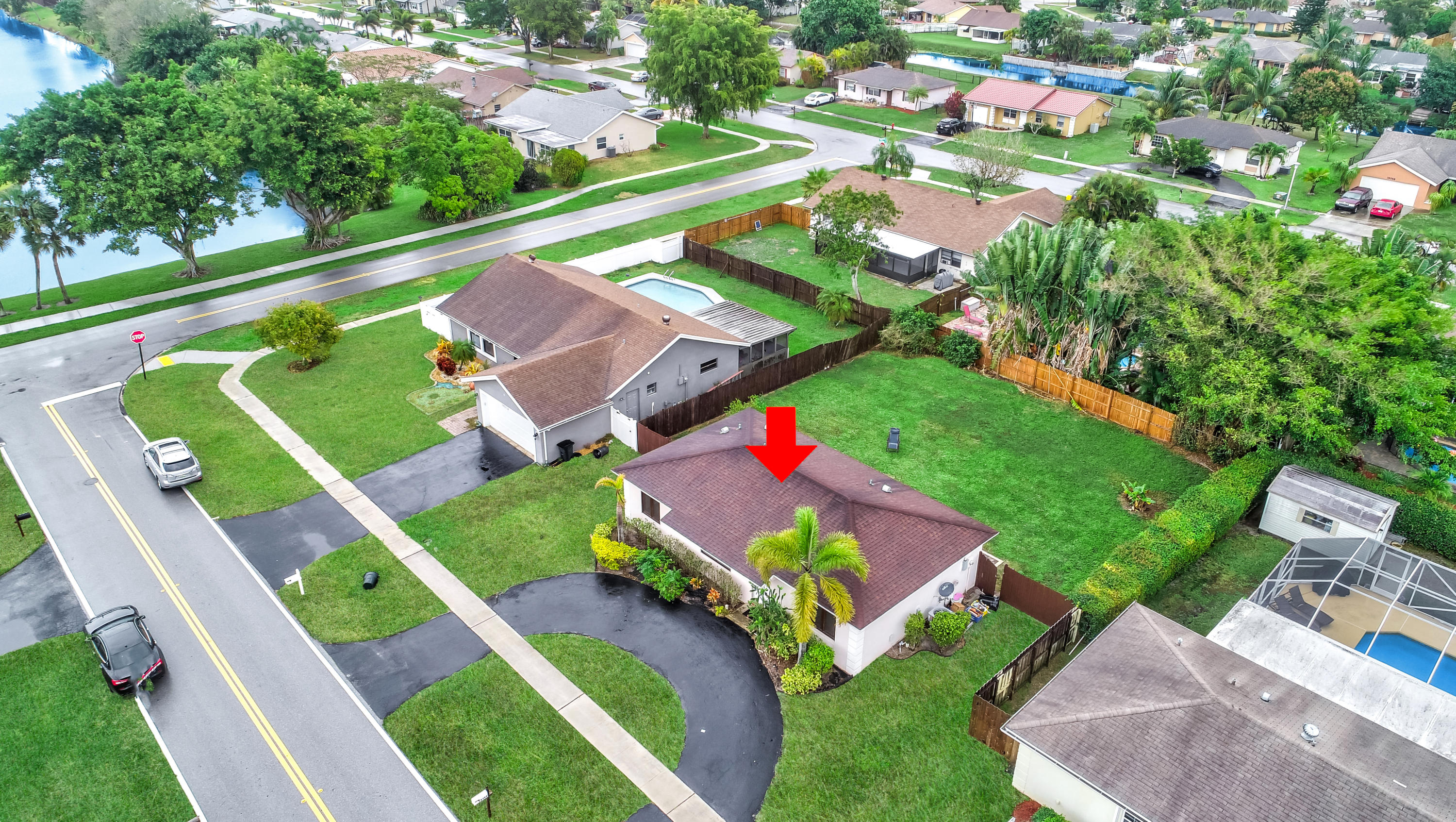 19594 Liberty Road Boca Raton, FL 33434 - Photo 44 of 53 a view of yard with swimming pool and outdoor seating