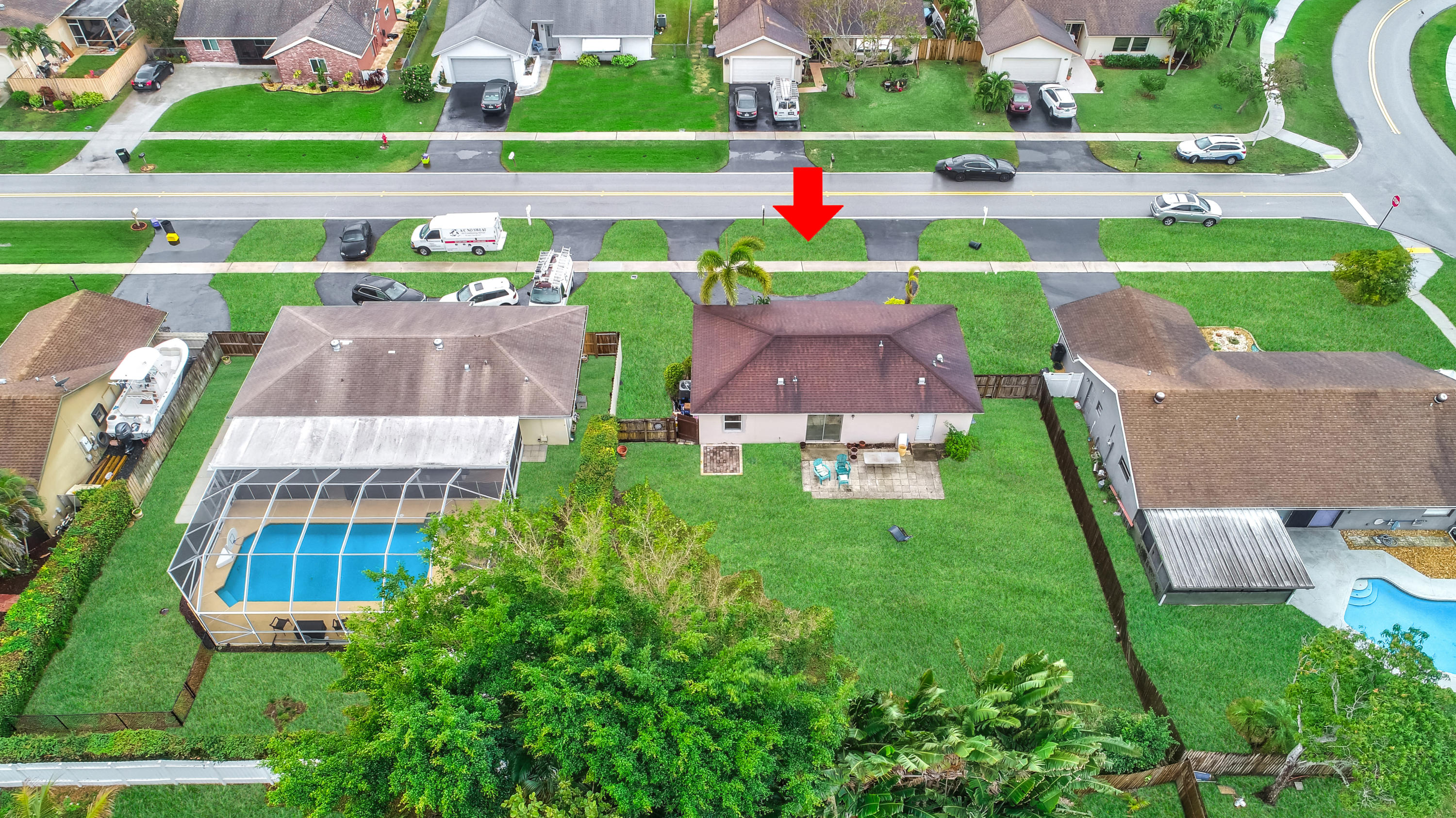 19594 Liberty Road Boca Raton, FL 33434 - Photo 46 of 53 a aerial view of a house with a yard