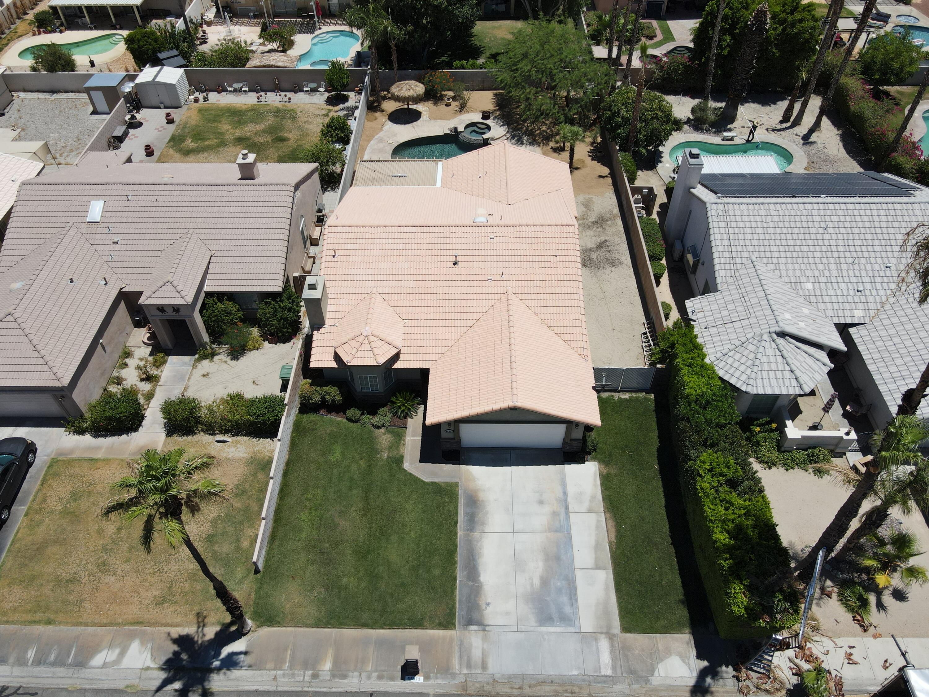 68373 Durango Road Cathedral City, CA 92234 - Photo 40 of 44 an aerial view of a house with a yard