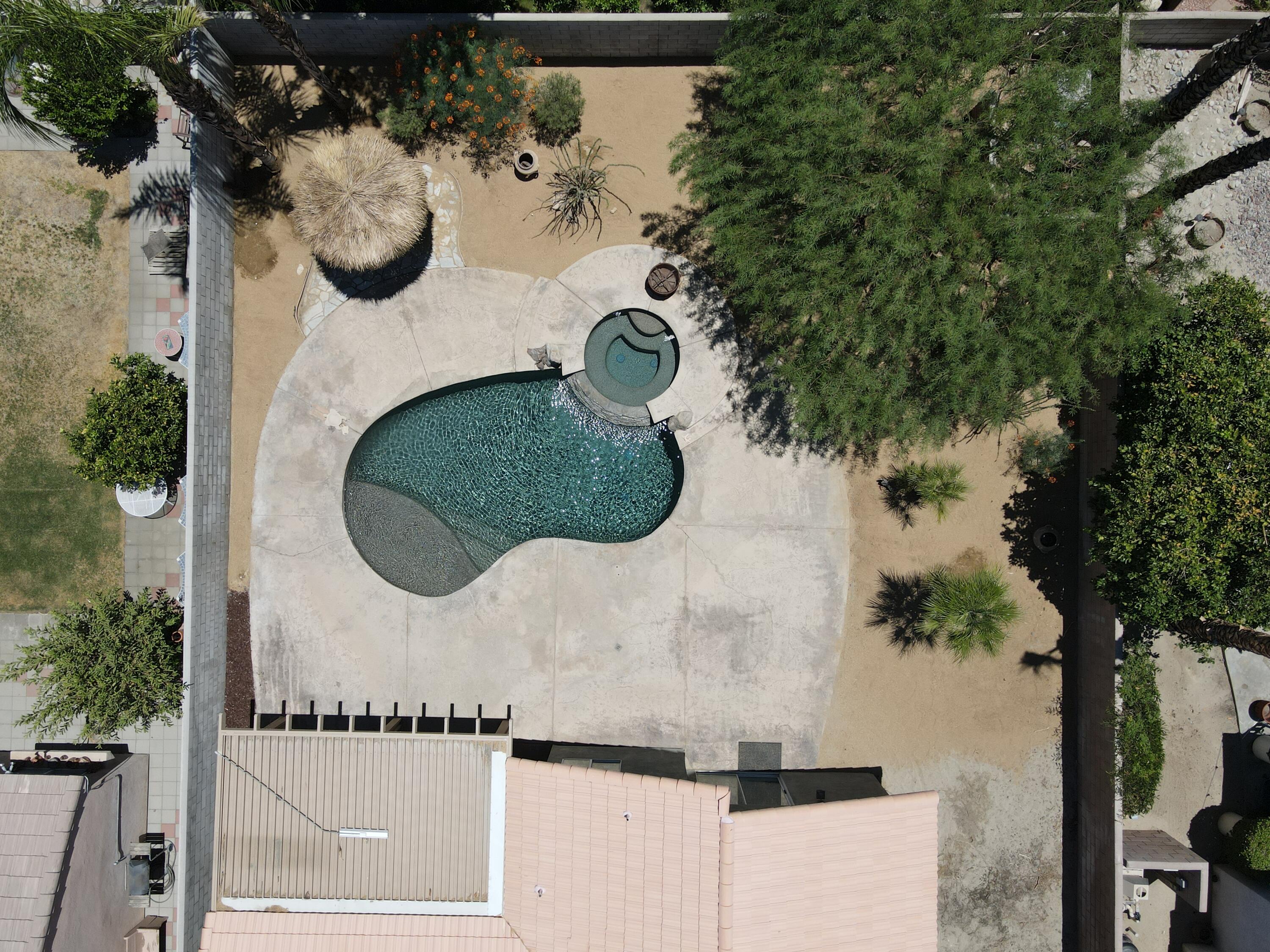 68373 Durango Road Cathedral City, CA 92234 - Photo 41 of 44 an aerial view of a house having yard