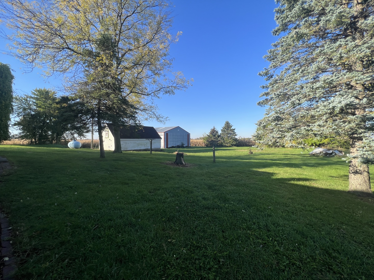 48W137 Middleton Road Maple Park, IL 60151 - Photo 27 of 27 a backyard of a house with lots of green space and garden