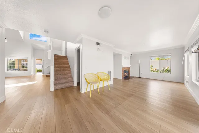 a view of livingroom with furniture and wooden floor