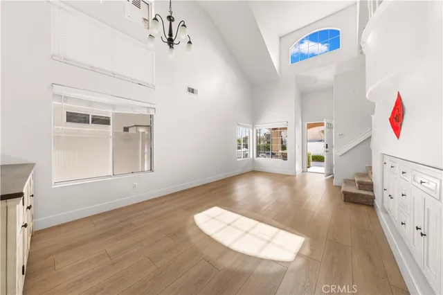 a view of livingroom with furniture and wooden floor