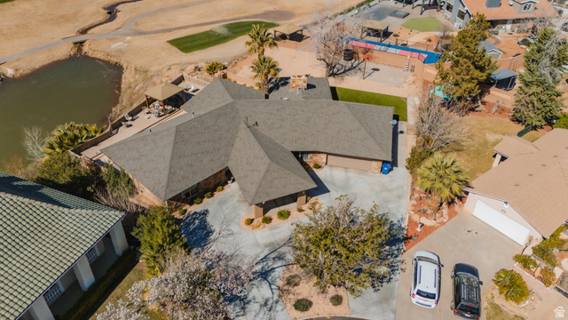 980 Cactus Circle St. George, UT 84790 - Photo 77 of 77 Drone / aerial view of a nearby body of water