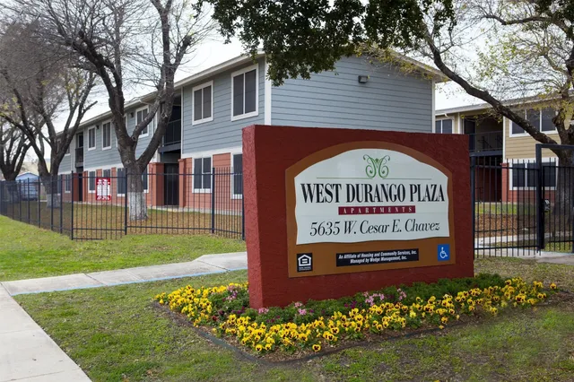 a sign on the side of the building