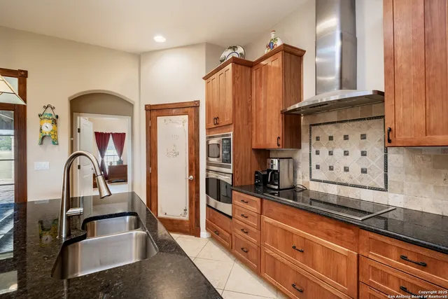 a workspace with furniture and screen