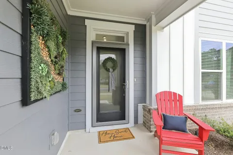 a view of a entryway door of the house