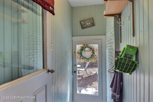 a view of a chairs on a deck