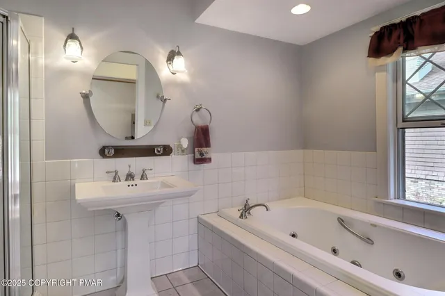 view of a wooden bench