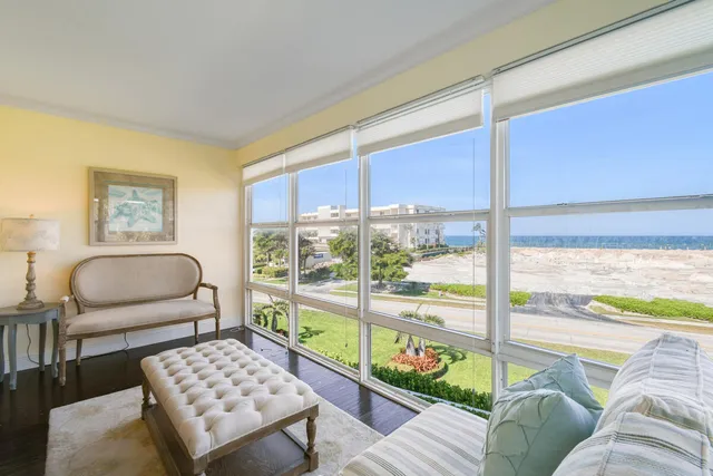 a view of an ocean with city view