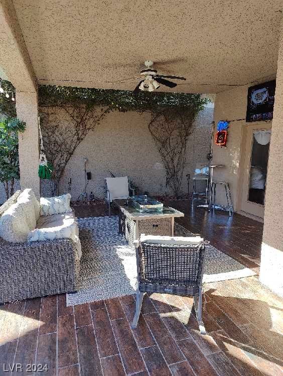 2045 Foxfire Court Henderson, NV 89012 - Photo 38 of 52 Covered patio with lighted fan