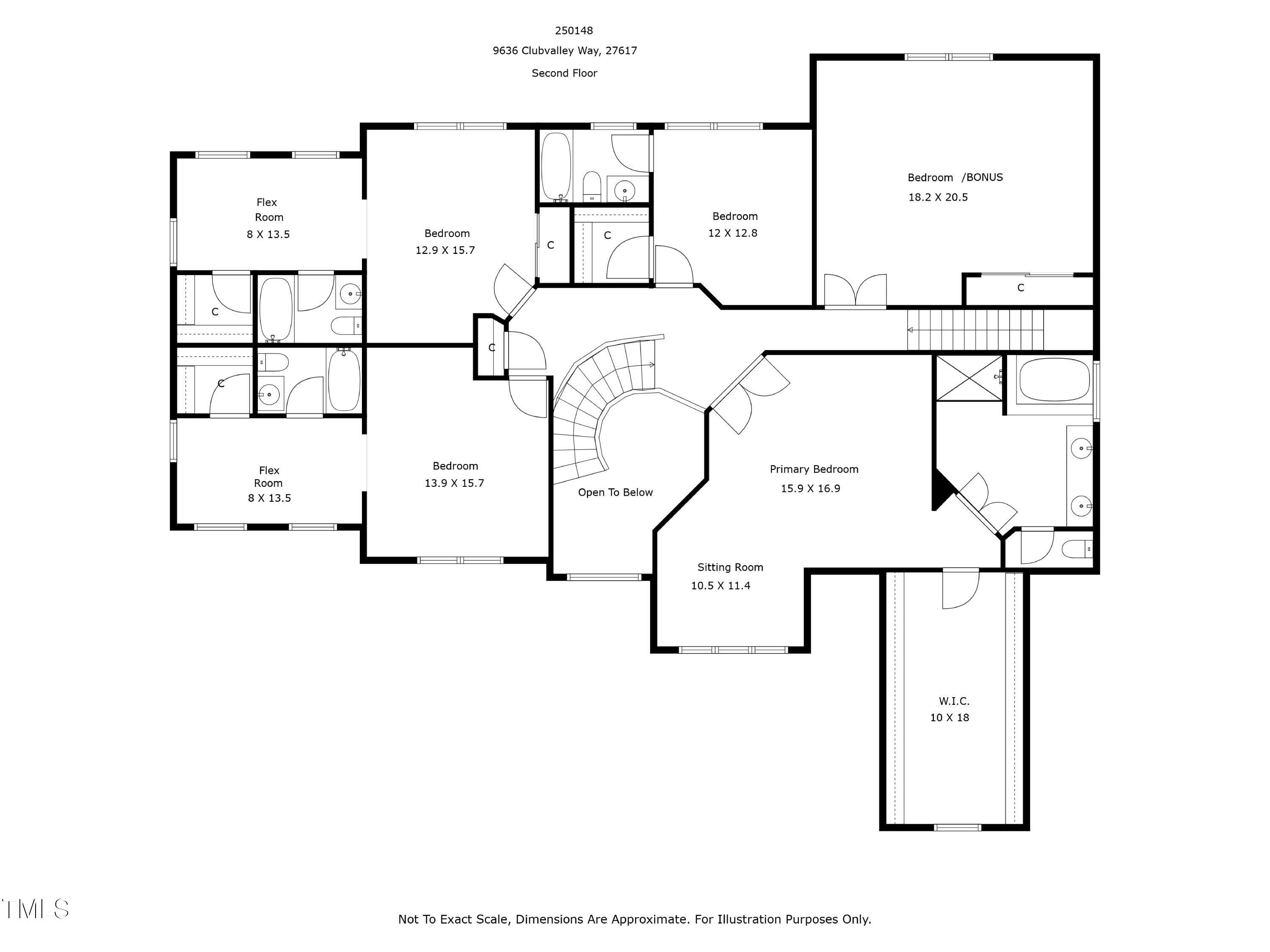 9639 Club Valley Way Raleigh, NC 27617 - Photo 83 of 85 FP 9639_clubvalley_way_raleigh_with_dim_