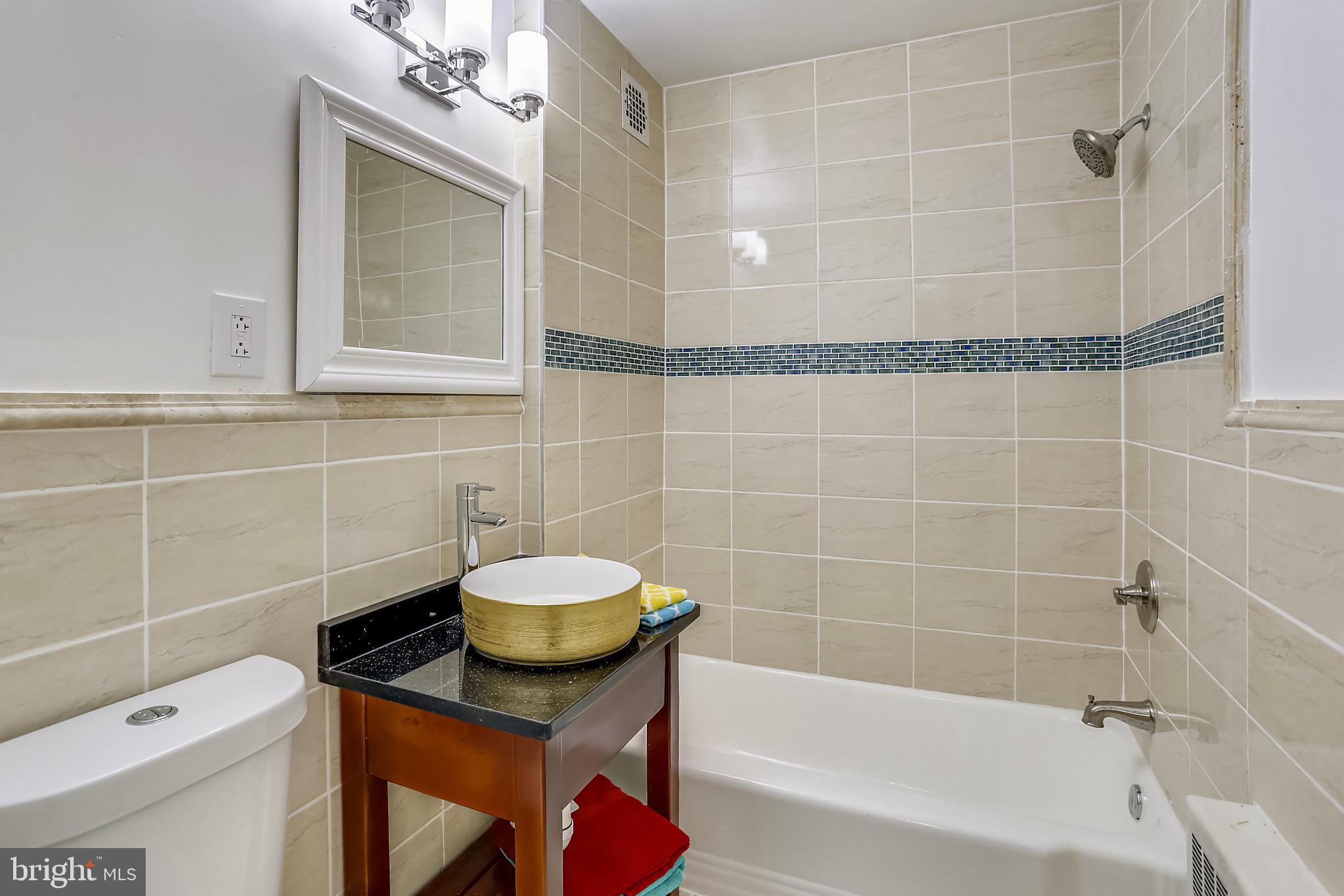 614 Sligo Avenue, Unit 207 Silver Spring, MD 20910 - Photo 16 of 32 Completely Remodeled Bath with Custom Sink