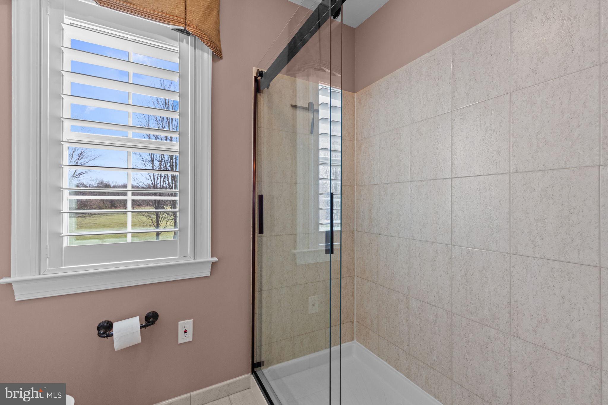 1100 Pineville Road New Hope, PA 18938 - Photo 46 of 97 a bathroom with a shower and a window