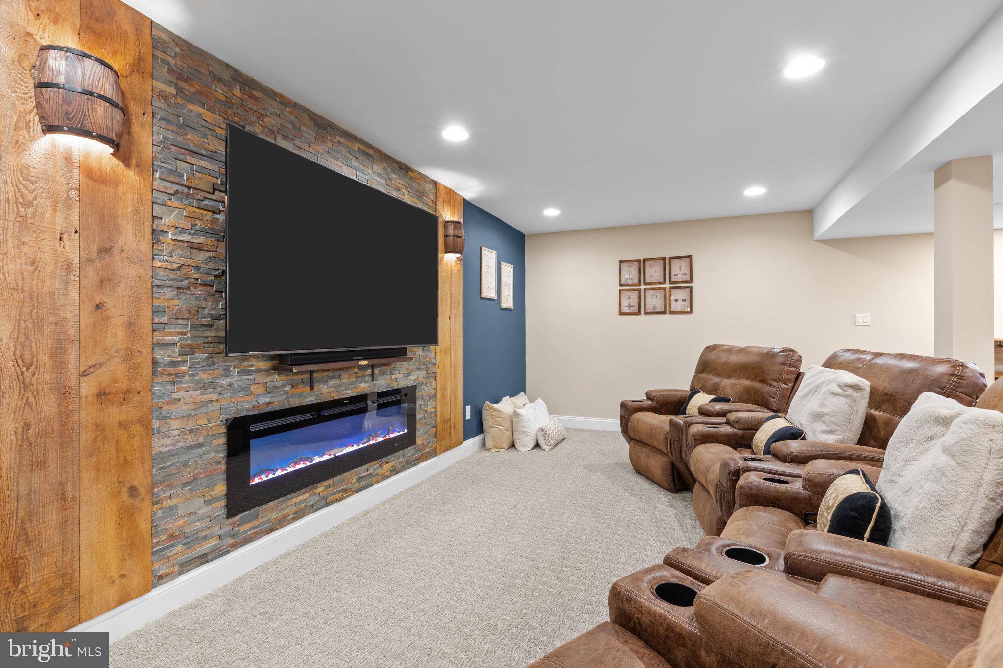1100 Pineville Road New Hope, PA 18938 - Photo 55 of 97 a living room with furniture and a flat screen tv