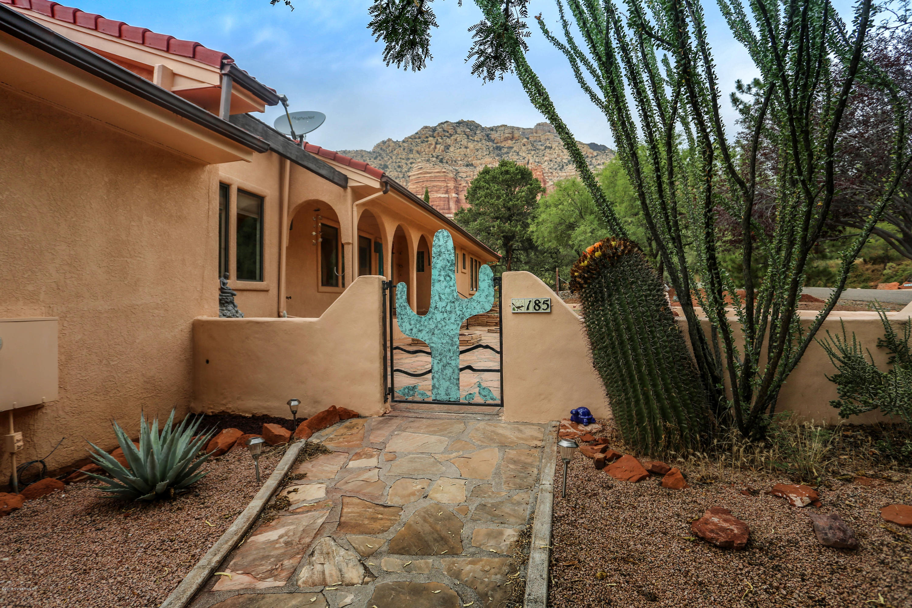 185 Sedona Road Sedona, AZ 86351 - Photo 30 of 34 Front Courtyard Gate