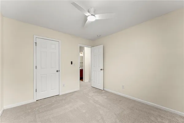 a view of an empty room