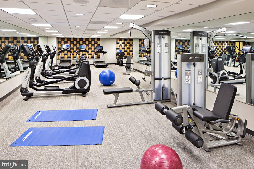1825 Northwest 7th Street Northwest, Unit 2 BR 2 Washington, DC 20001 - Photo 6 of 9 a view of a room with gym equipment