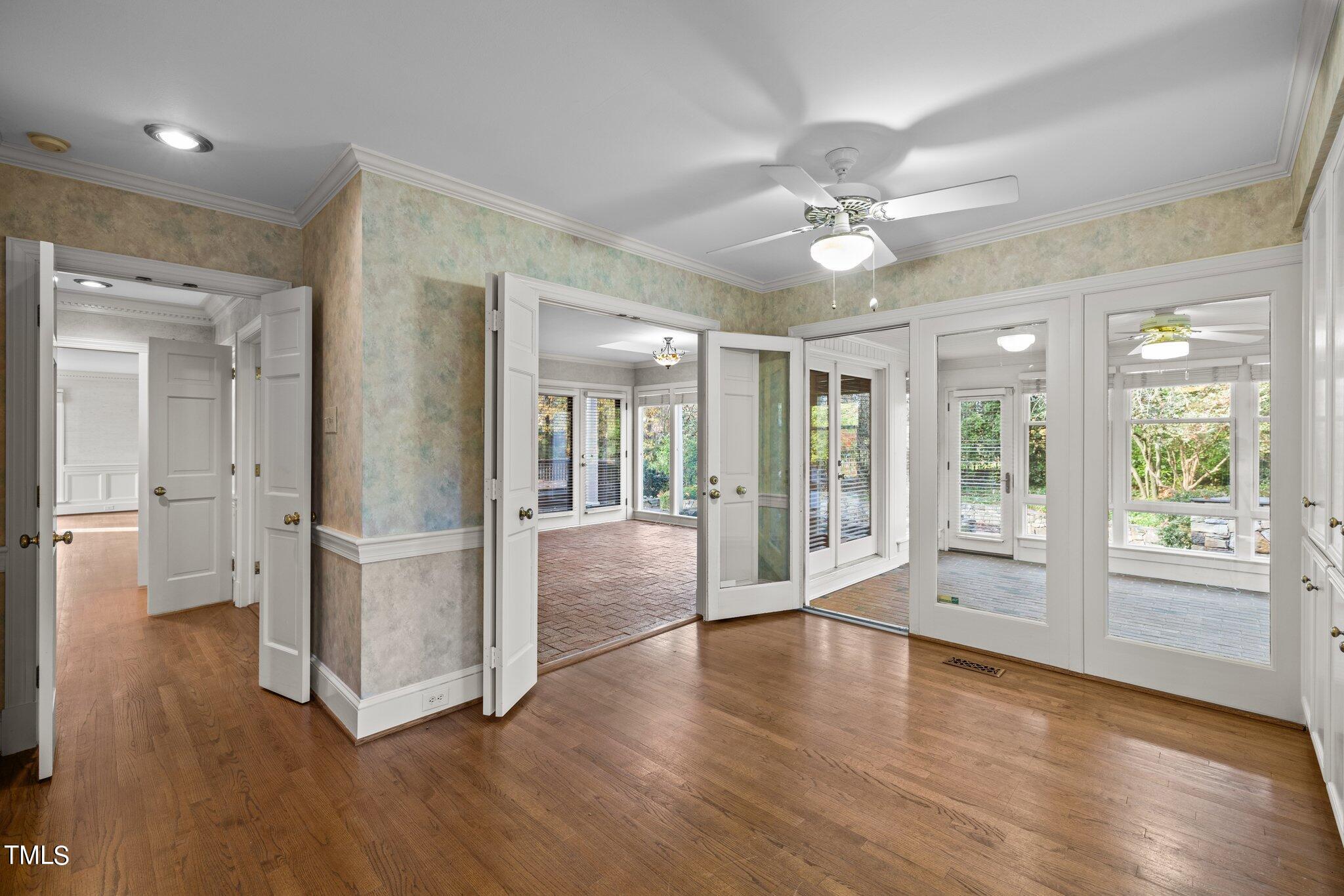 3608 Dover Road Durham, NC 27707 - Photo 33 of 58 a view of an entryway with wooden floor