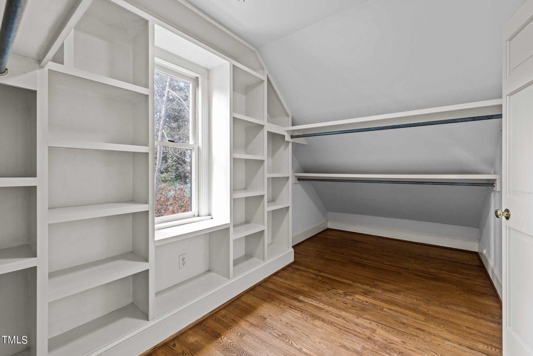3608 Dover Road Durham, NC 27707 - Photo 40 of 58 a view of an empty walk in closet