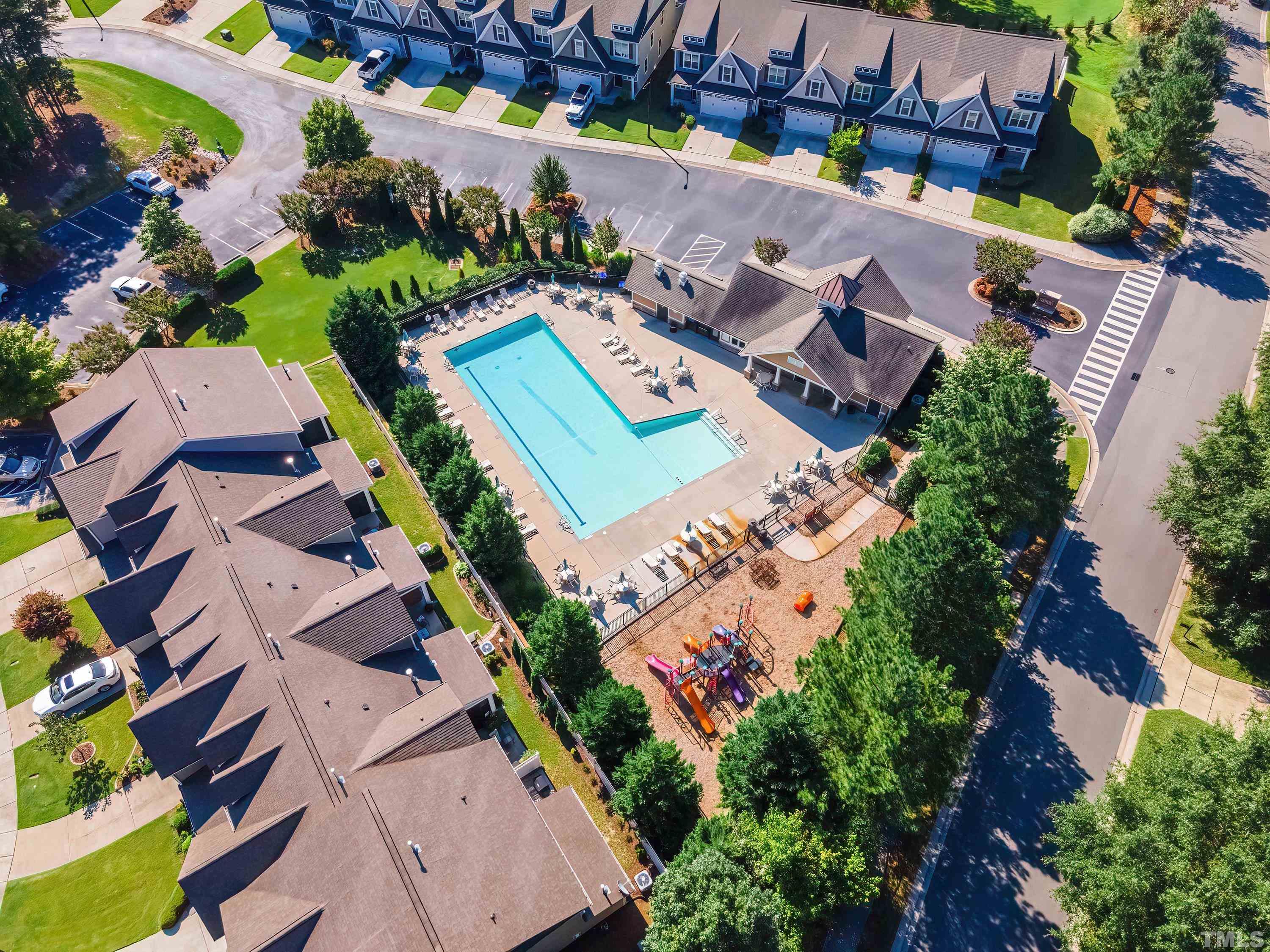 1613 Strategy Way Wake Forest, NC 27587 - Photo 57 of 58 an aerial view of a house with a yard