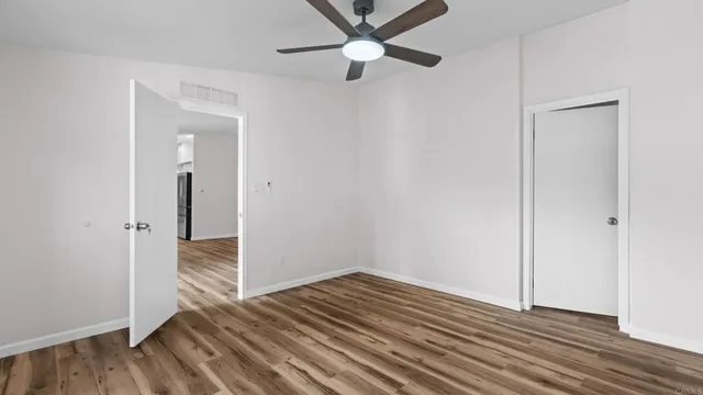 wooden floor in an empty room