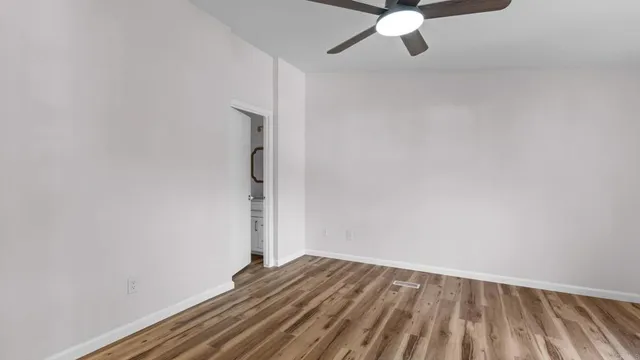 wooden floor in a room