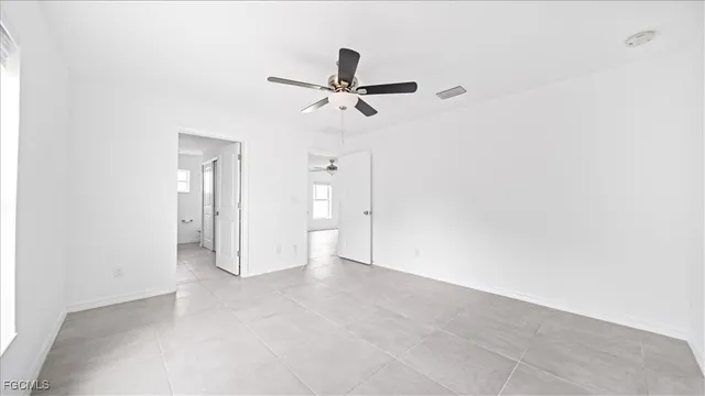 a view of an empty room