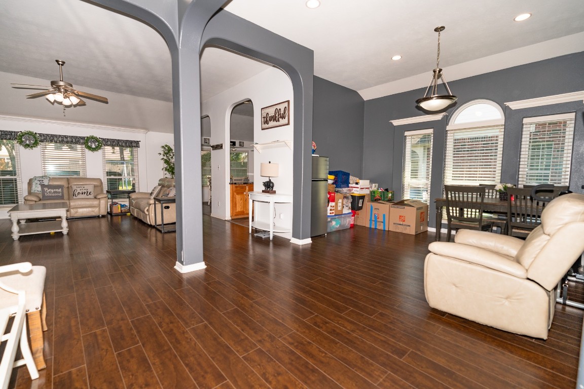 17426 Colony Creek Drive Spring, TX 77379 - Photo 6 of 26 a living room with furniture and wooden floor