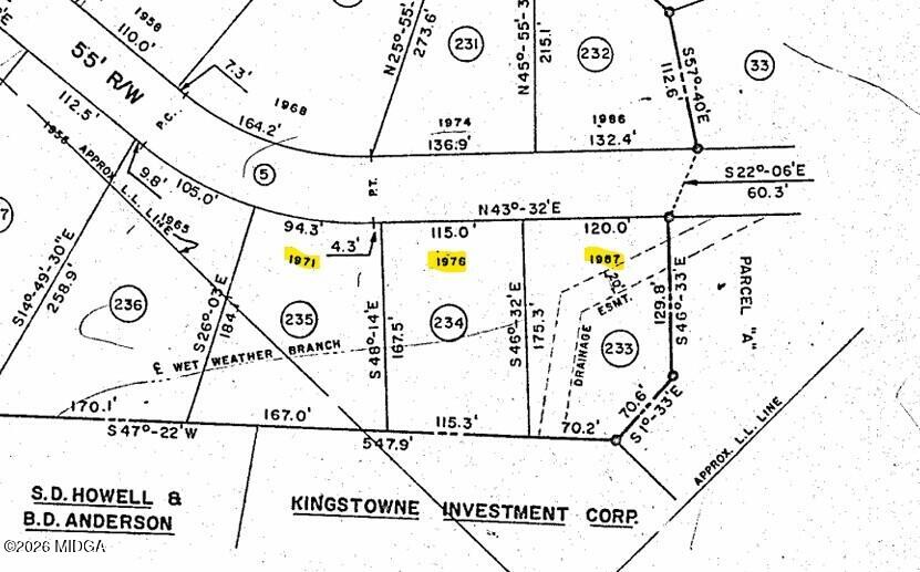 1976 Long Ridge Drive Macon, GA 31211 - Photo 3 of 3 Long Ridge Drive plat closeup