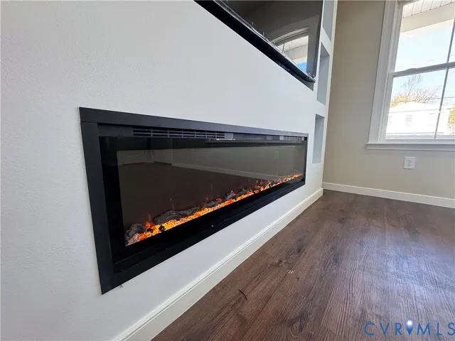 a view of a hallway with front door