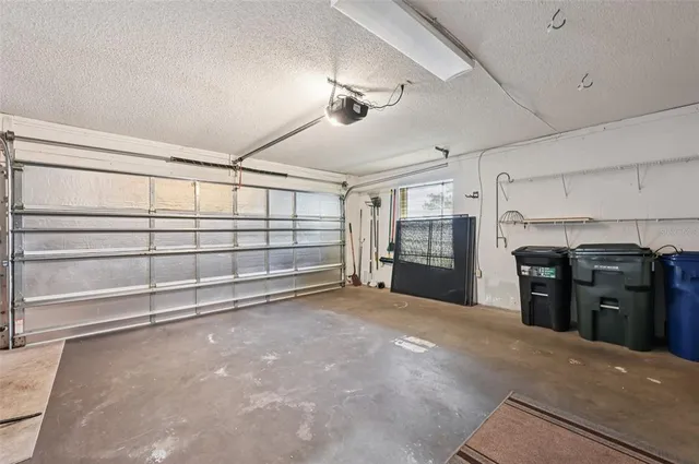 a view of a garage room