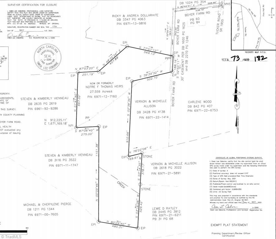7720 Boyer Farm Road Walnut Cove, NC 27052 - Photo 17 of 49 new 2021 survey