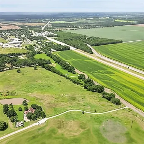 a view of a lake with a mountain