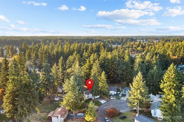 a view of sky from balcony