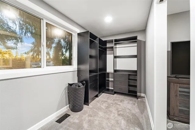 a room with storage and utility