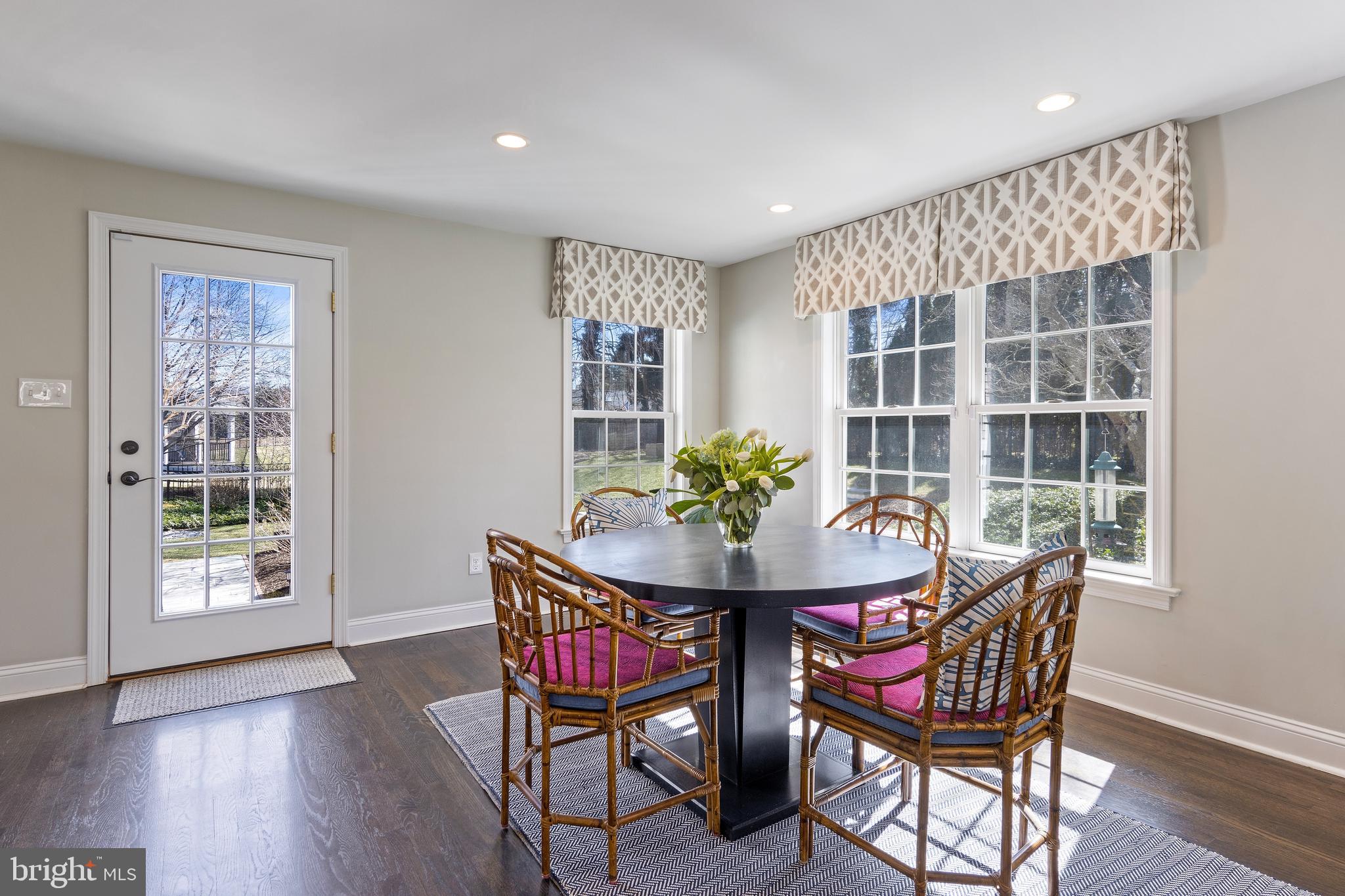 129 Clover Hill Lane Wayne, PA 19087 - Photo 14 of 41 a view of a dining room with furniture and wooden floor