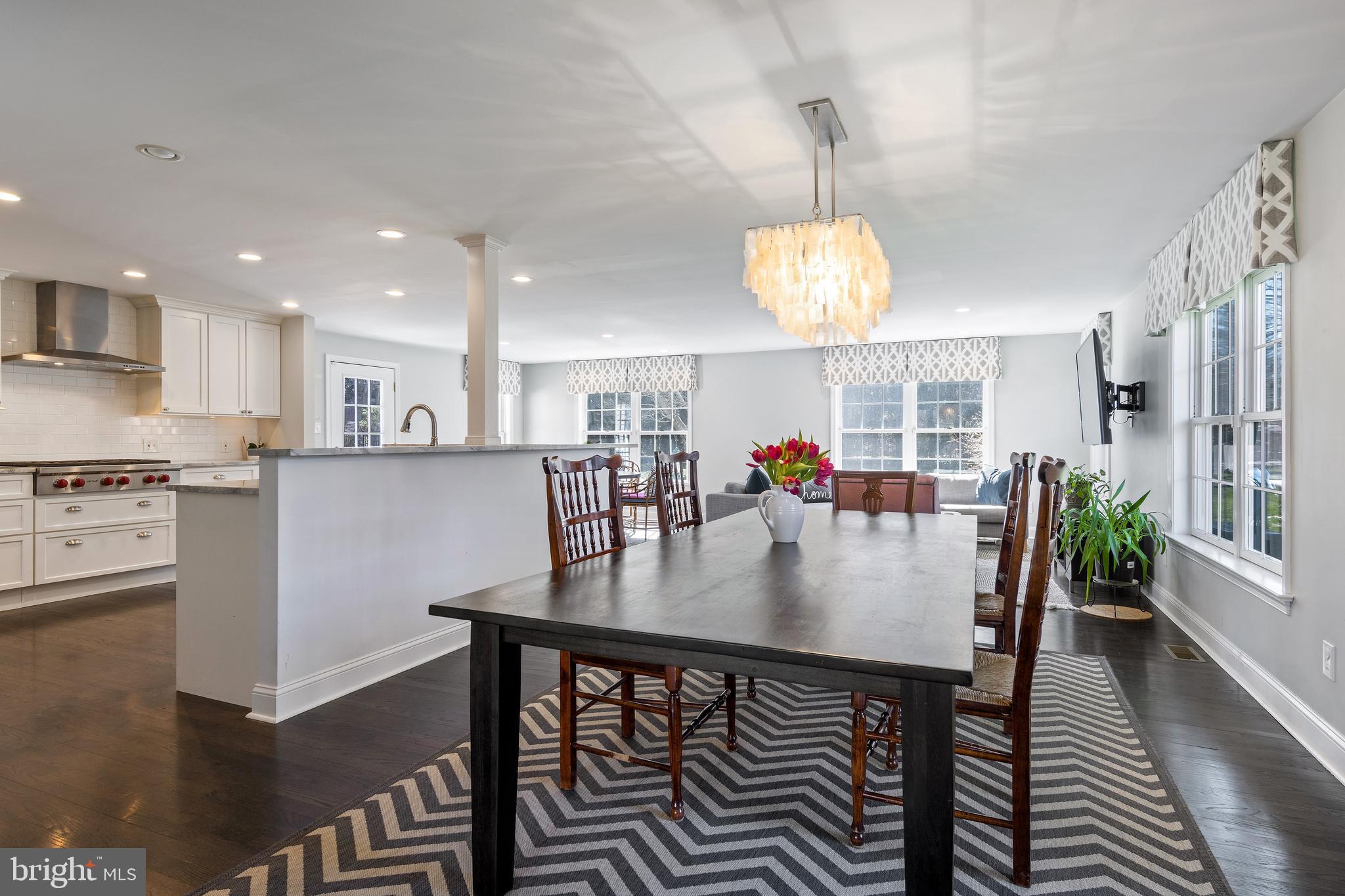 129 Clover Hill Lane Wayne, PA 19087 - Photo 15 of 41 a view of a dining room with furniture window and wooden floor