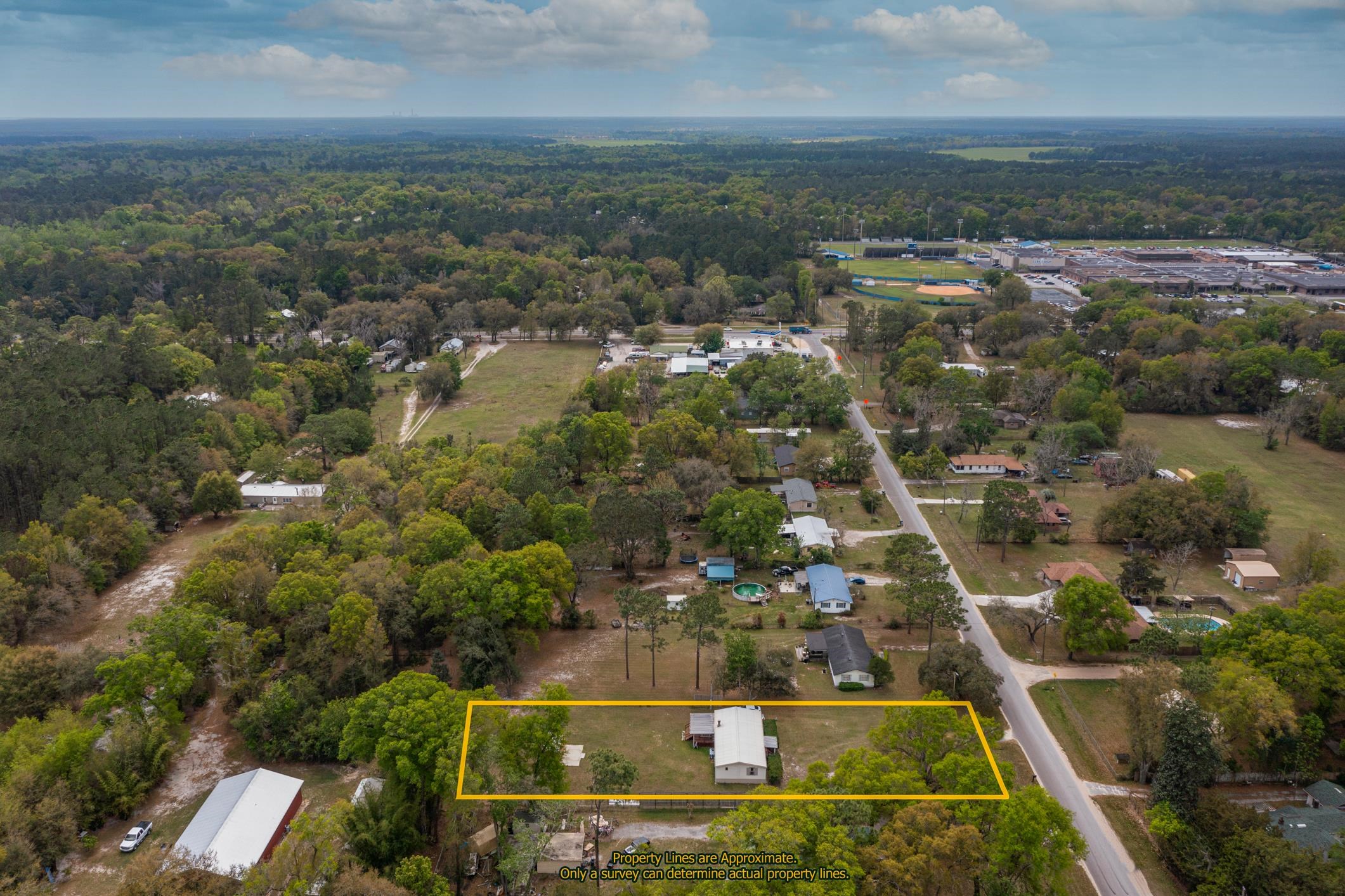 3913 Randall Road Green Cove Springs, FL 32043 - Photo 41 of 43 an aerial view of residential houses with outdoor space