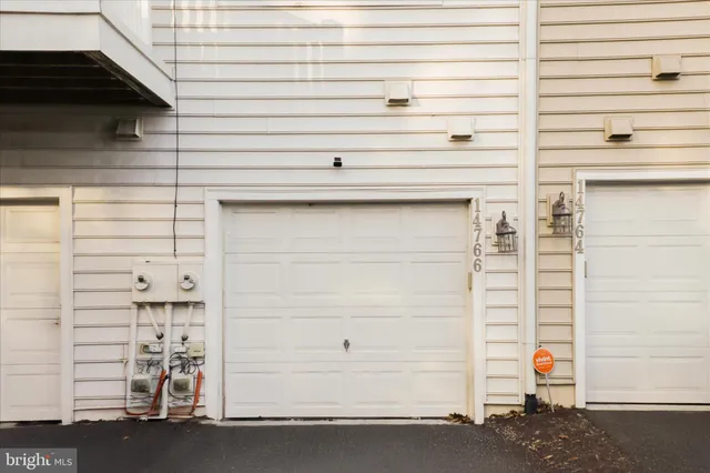 a front view of a building with a glass door