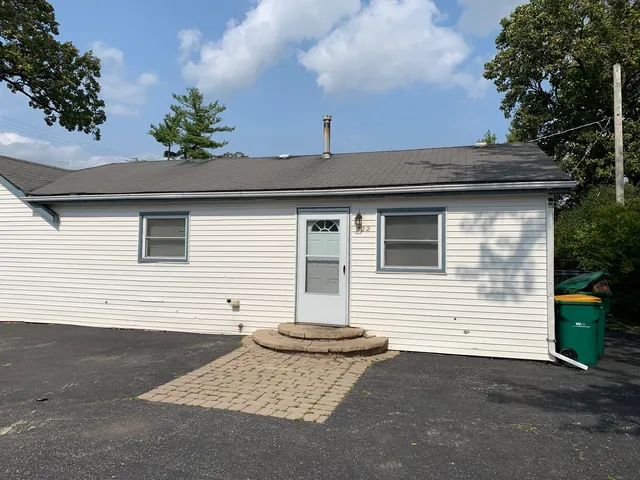 a front view of a house