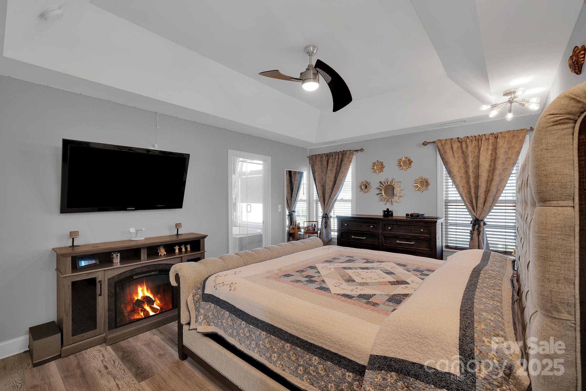 236 Pinnacle Crossing Shelby, NC 28152 - Photo 25 of 39 a living room with furniture and a flat screen tv