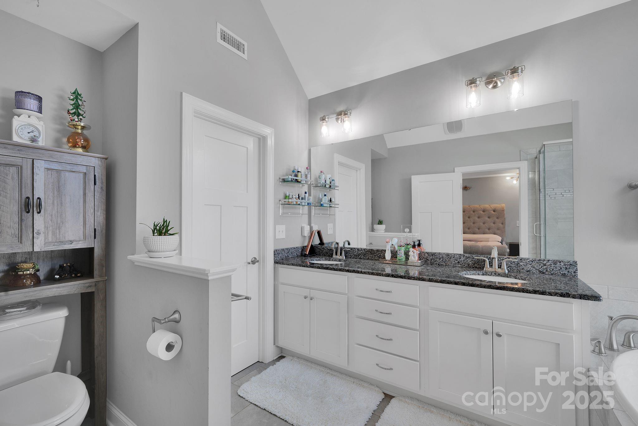 236 Pinnacle Crossing Shelby, NC 28152 - Photo 28 of 39 a bathroom with a granite countertop sink mirror and toilet